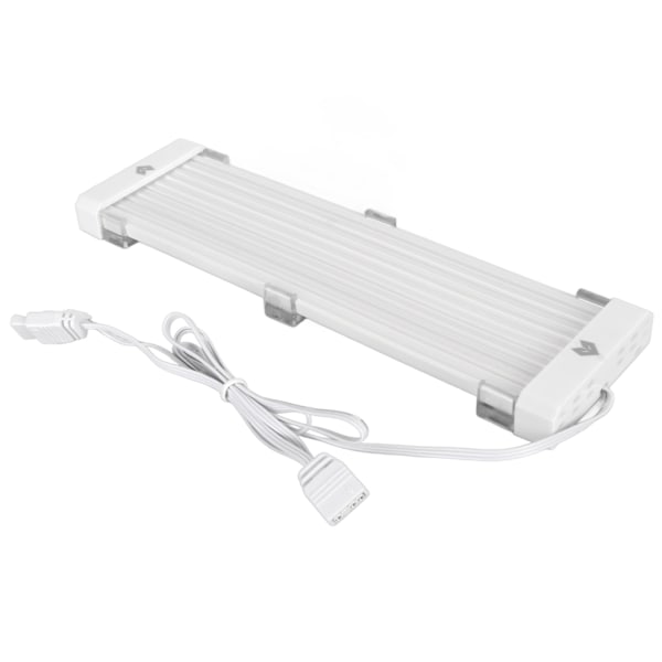 ARGB-förlängningskabel med sleeving, 5V 3-polig, böjbar silikon, synkroniserad PSU-kabel för PC-moderkort