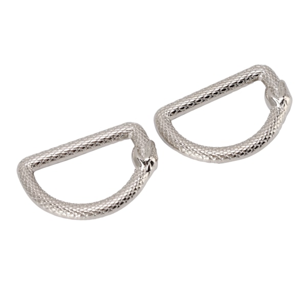 20 st Metall D-ringar Ouroboros Design Multifunktionell Zinklegering D-ringar Spänne för Handväska Bälte Plånbok DIY Hantverk