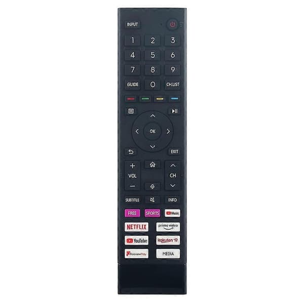 ERF3A80 Plastfjernkontroll for Hisense TV, erstatningsfjernkontroll