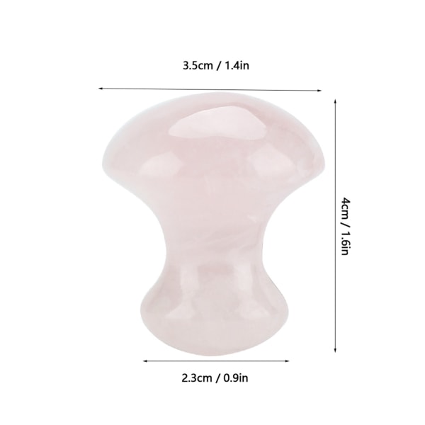 Rosenkvarts krystal svampe massageapparat til ansigt og øjne