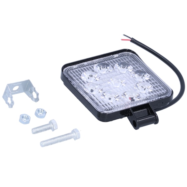 Bil Arbeidslys 9LEDs Spotlight 27W Kvadratisk IP67 Aluminium Legering PC for Bil Motorsykkel OffRoad Universal