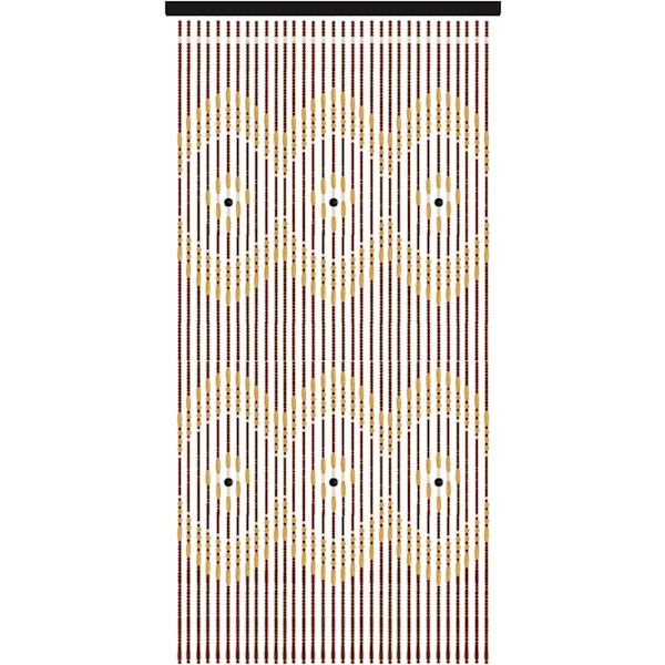 Perleforheng i tre til dører, stue dører, retro stil romdeler, skap partisjoner, håndlagde forheng, 31 tråder, 90 x 175 cm