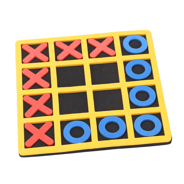 Tictactoe Game Kannettava ja turvallinen EVA Mini Tictactoe XO -muotoinen shakkipeli, opetuslelu