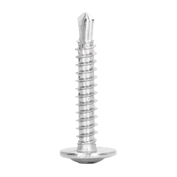 100 kpl itseporautuvia ristiruuveja 410 ruostumatonta terästä pyöreä aluslaattapää kiinnitystarvikkeet 4,2x32 mm