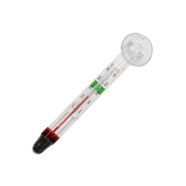 Akvarie Termometer Nedsenkbar Glass Fisketank Termometer med Sugkopp for Vanntemperatur Måling