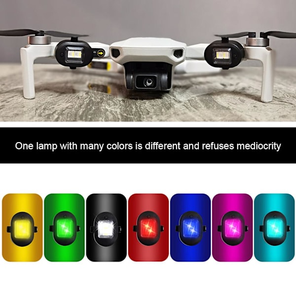 Drone-blinklys Genopladelige natteflylys Dronetilbehør Multifunktionslampe til motorcykel Advarselslys til cykling