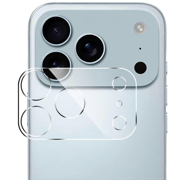 Camera Protector for iPhone 17 Pro Max, Arc Edge, Clear Tempered Glass Film
