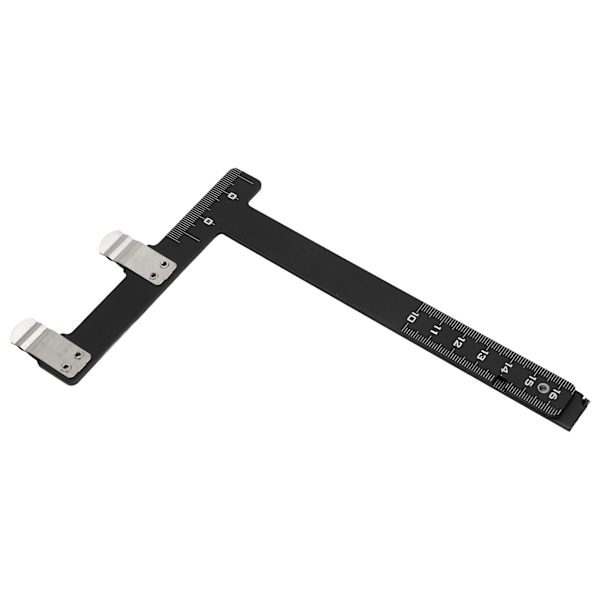 T-formet bue lineal Foldbar design 2-sidet skala aluminiumlegering L bue måleværktøj til sammensatte recurvebuer Rød