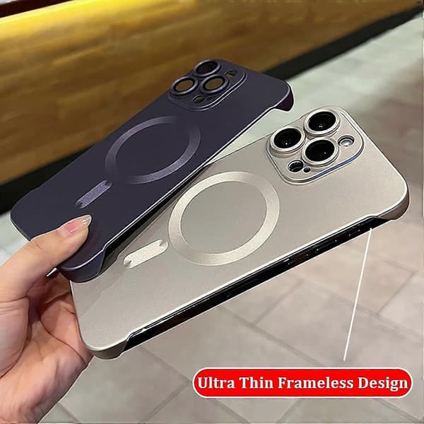 Magsafe Frameless Matte Ultrathin Lightweight Bumper Phone Case For Iphone15 Pro Max/iphone15 Pro