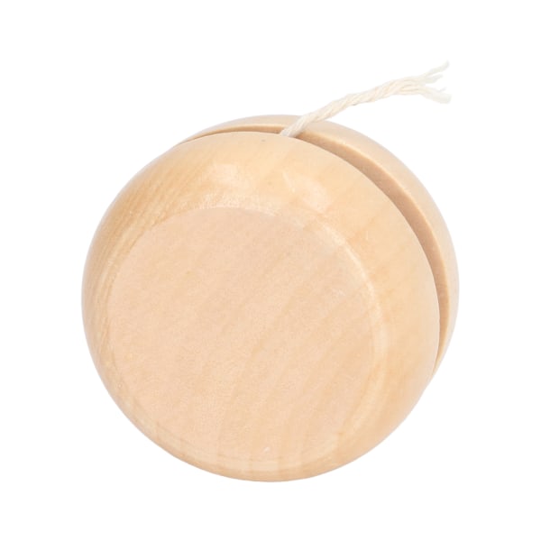 4 stk. Træ Yoyo Lille Størrelse Bærbar Premium Holdbart Træ Ubehandlet Overflade DIY YoYo Almindelig Træ Yoyo