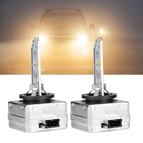 2 kpl D3S 6000K 35W rautakiinnike Xenon-lamppu HID:lle pitkä käyttöikä erittäin kirkas