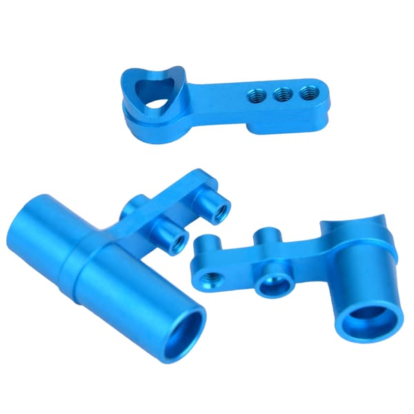 3PCS/Set Aluminium Styrservo Saver för HSP 1:10 RC Modellbil (Blå)