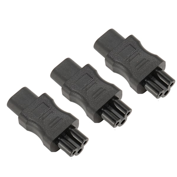 3 kpl IEC320 C8 - IEC320 C5 virtapäätä, IEC320 uros C8 - naaras C5 virtapistokkeen sovitin PDU-kotelon UPS-pistorasialle