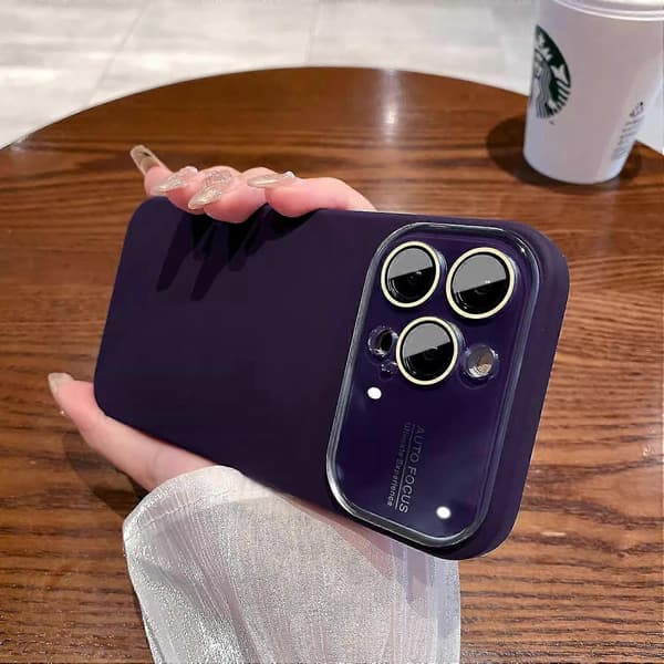 Velegnet til ensfarvet silikone iPhone 15 mobiltelefoncover