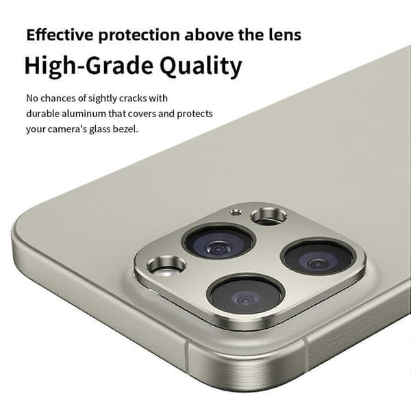 KALEBOL KLB-LPC005 Hullbeskyttelse for iPhone 14 Pro/14 Pro Max, kamera i aluminiumslegering