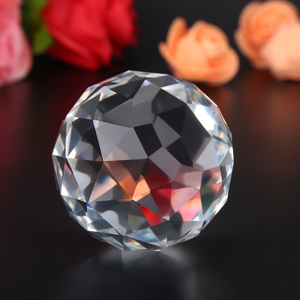 Klar krystallglassball for hjemme- og hotellinnredning - 60 mm/2,36 tommer