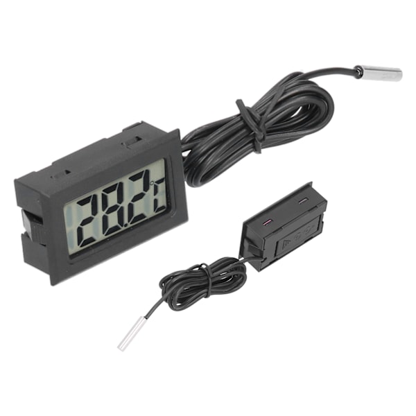 Indbygget elektronisk termometer Mini digitalt vandtæt temperaturmåler til udendørs
