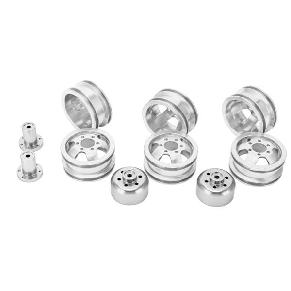 RC-hjulnav Aluminiumlegering Hög noggrannhet slitstyrka RC-bilhjulsnav för WPL C14 24 34 44 B14 24 16 36Silver