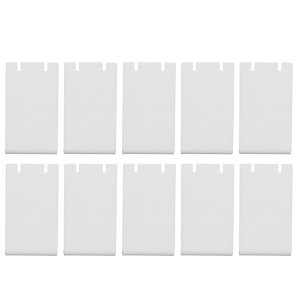 10 stk Akryl Ørepynt Holder Organizer Ørepynt Smykker Oppbevaring Display Stativ Utstillingsvindu Øredobber Display Stativ Ørepynt Oppbevaring Hvit