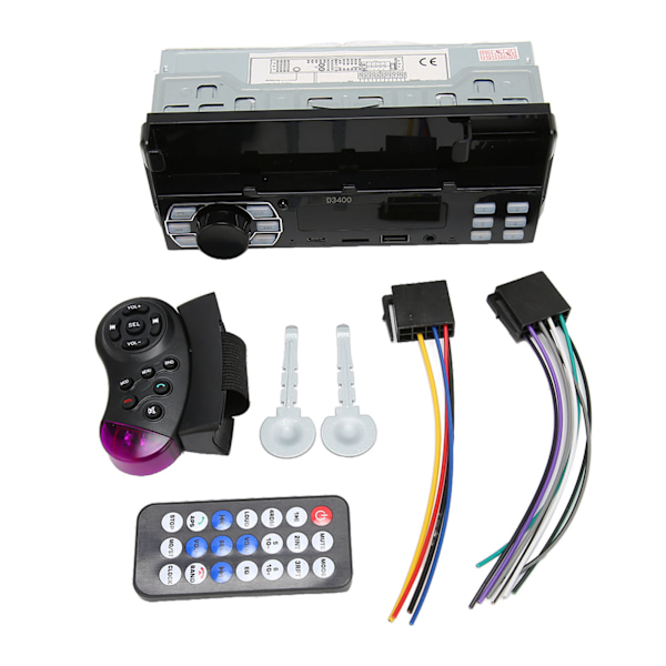 Auton MP3-soitin Yksittäinen DIN-auton Bluetooth-radiostereo \"Etsi auto\" -ääniavustajalla ja kaukosäätimellä