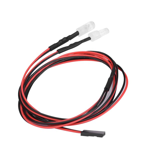 2 stk. 5 mm forlygter RC tilbehør LED-lys til 1/10 model driftbil (10# farvet lys)