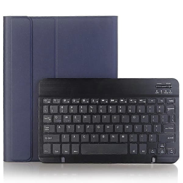 A13B Leather+TPU Tablet Protective Bluetooth Keyboard Case with Pen Holder for iPad Pro 11 (2024)