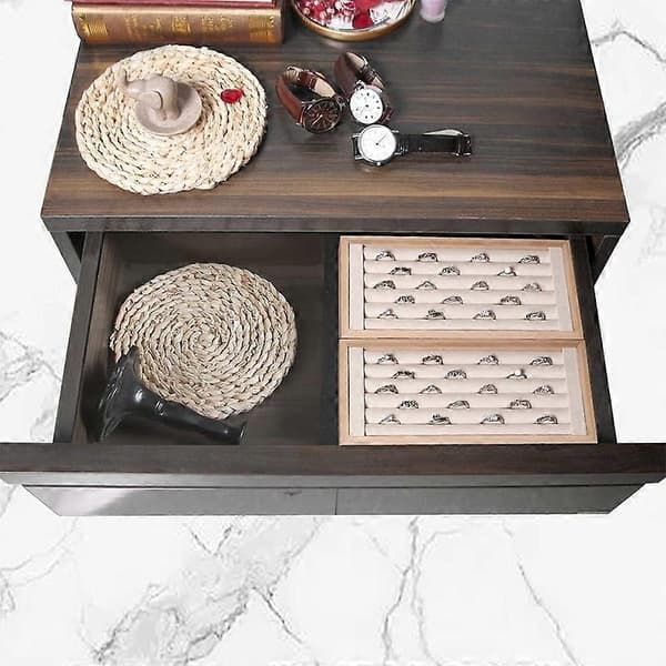 Bamboo Ring Holder, Ring Display Stand, Jewelry Organizer
