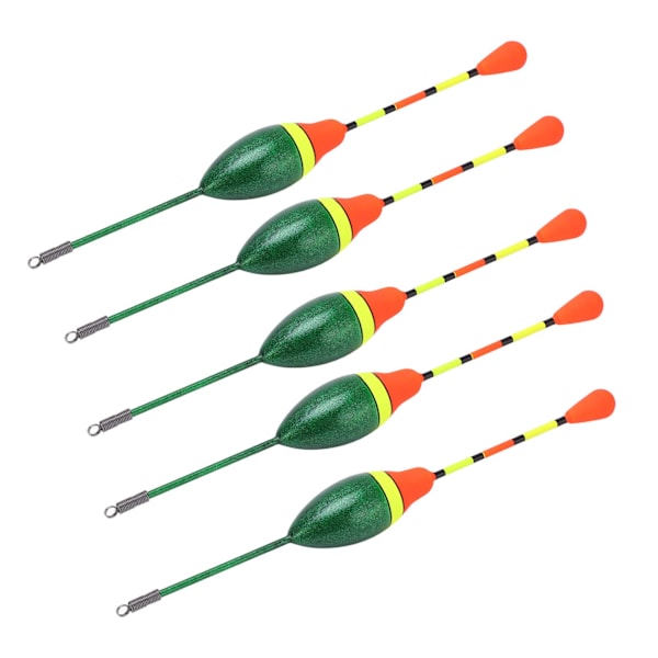 5 st Fiskeflöter Bobbers Högkänslig plastfjäder Oval sticka Slipflottor Fiskeredskap Tillbehör