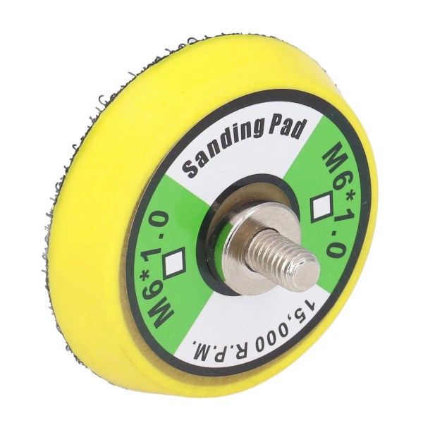 Krog og løkke støtteplader Luftpudser polermaskine PU bagplade til slibning Polering Buffing2in M6x1 gevind 15000RPM