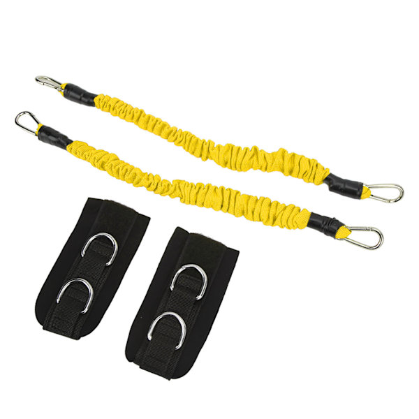 2st Fitness Vristband Hög Elasticitet Hållbar Öka muskelstyrkan Förbättra hoppförmåga Kabel Ankelrem Gul 15 Pounds