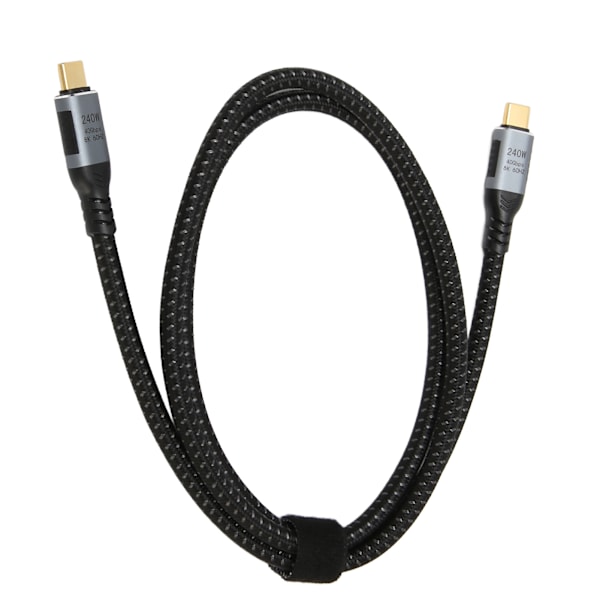USB 4.0 Gen 3 Datakabel 40Gbps Överföring 240W Laddningsstöd 8K 60hz Skärm Typ C till Typ C Kabel för Laptop Surfplatta 120cm / 47.2in