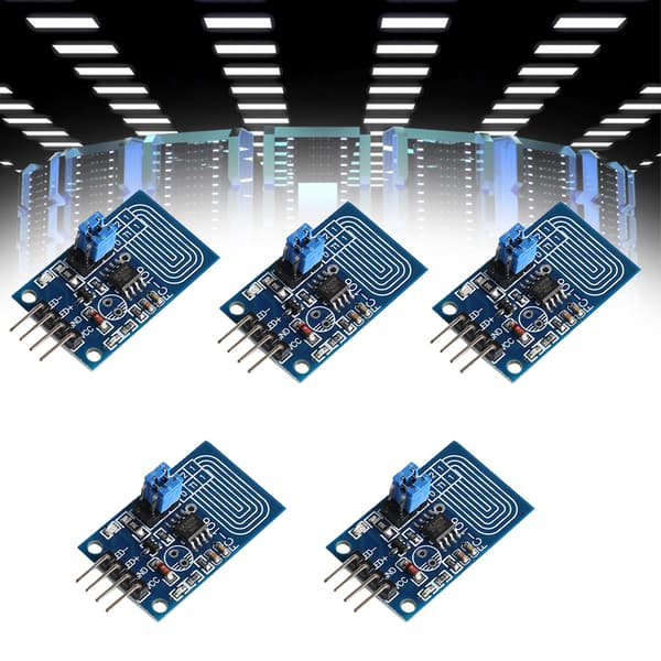 5st Kapacitiv Touch Dimmer Steglös Dimning PWM Kontrollpanel LED Dimmer Switch Modul