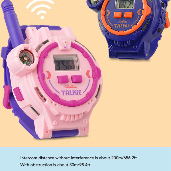 Trådløs walkie talkie-klokke for barn, perfekt for utendørs og innendørs bruk