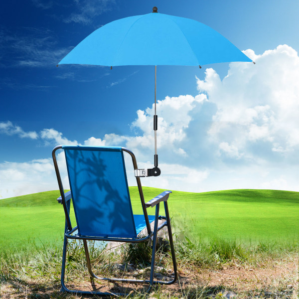Barnvagn Parasoll - Universal Stol Paraply med klämma blue