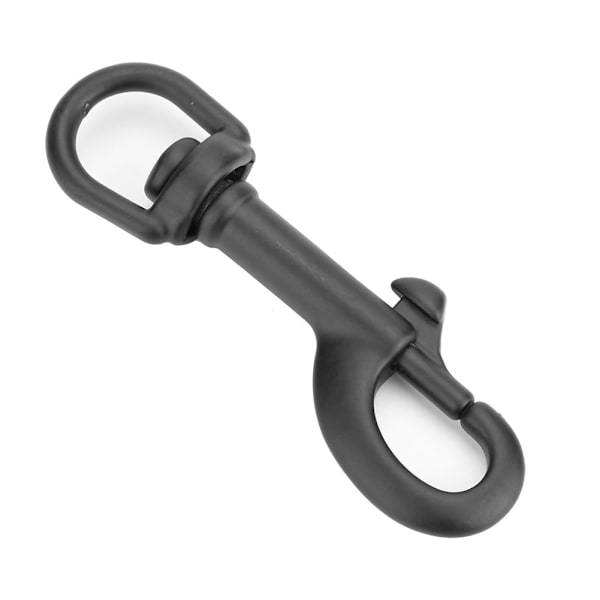 316 rustfritt stål enkelthode krok Swivel Eye Snap Scuba Diving Accessory (75MM, svart)