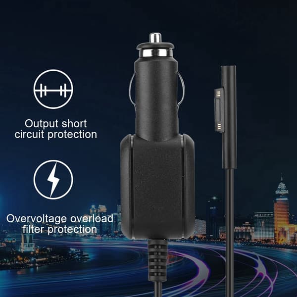 1,2 m 12V15V 3,0A universaali autolaturi 15V3A Microsoft Surface PRO5 PRO6:lle