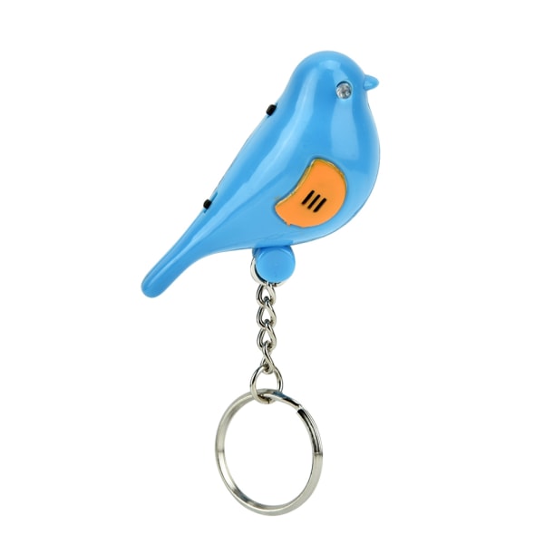 LED Key Finder med Bird Whistle - Intelligent Voice Control Keychain Blue