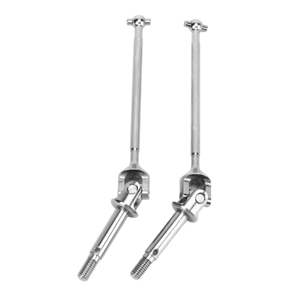 2 st RC Framdrivaxlar Stål RC Transmissionsaxel Ersättning för Losi Baja Rey 1/10 RC Bil Silver