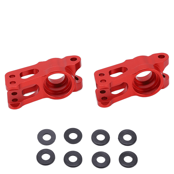 2 stk. aluminiumlegering bagaksel sæde til LOSI Lasernut U4 Tenacity 1/10 RC bil bagerste navholder Rød