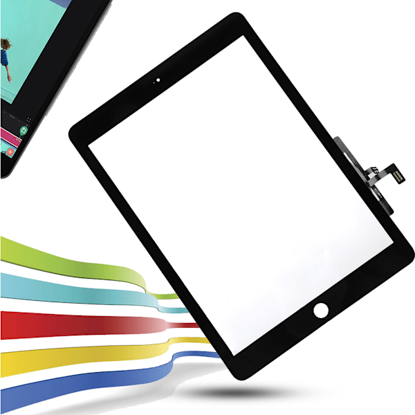 A1822/A1823 För iOS Pad 2017 Touch Screen Utan Hemknapp Högkänslig Skärm