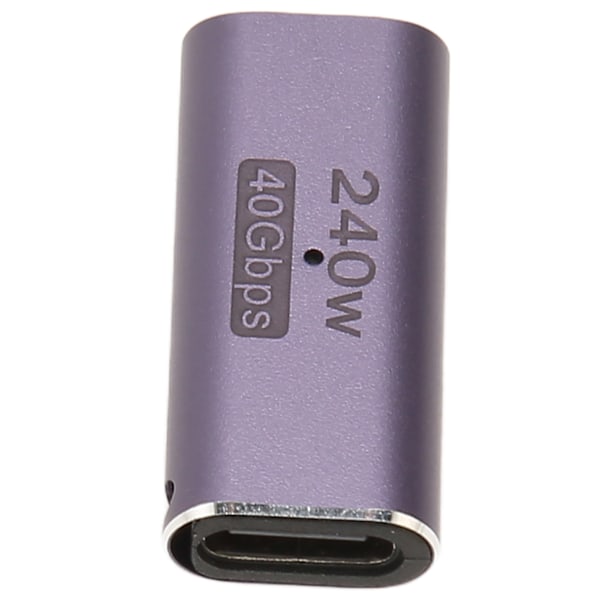 USB4.0 C-naaras-naar-naaras-sovitin, tukee PD 240W 40Gbps 8K 60Hz USB Type C -liitäntää kannettaville tietokoneille, puhelimille ja muille Type C -laitteille