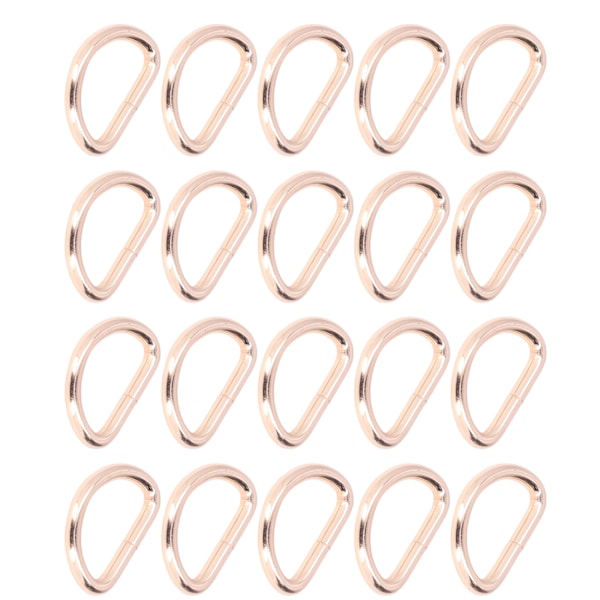 20 st D-ringar 4x38x23mm Stark Struktur Brett Använd Elegant Utseende DIY Hantverk för Väskor Plånböcker Armband Guld