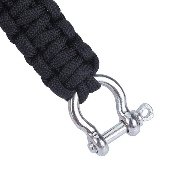 Military 550 Paracord Woven Survival Armband Rostfritt stål Spänne Kit Outdoor