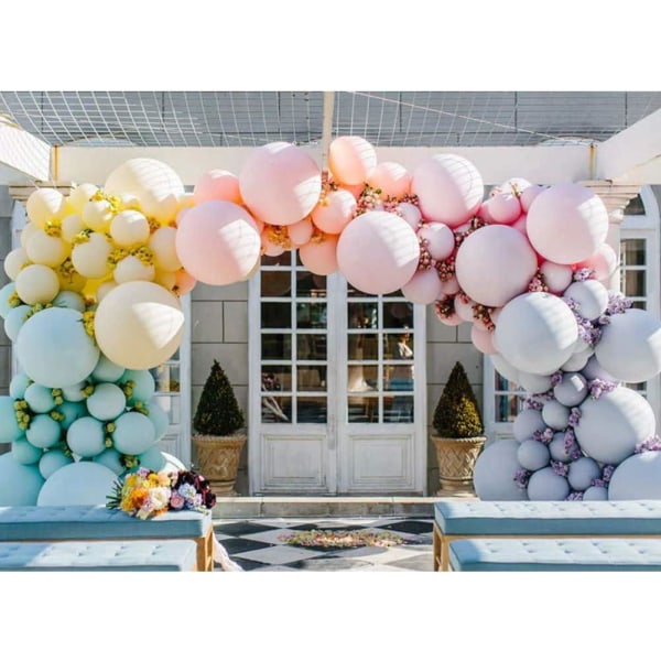 36 tuuman pastellivioletti ilmapallo suuri Macaron lateksiilmapallo ja ilmapallojuhlatarvikkeet syntymäpäivän koristeluun, juhlaseremoniaan, häihin (5 kpl)