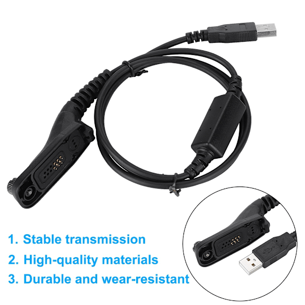 USB-ohjelmointikaapeli Motorola XPR6550 / XPR7550 / DGP6150 / PMKN4012B -malleille