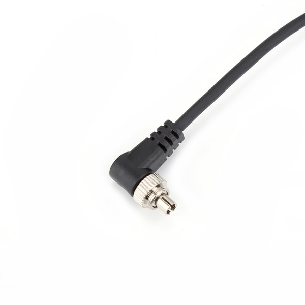 2,5 mm til hann Flash PC-synkroniseringskabel med skruelås forlenget kveilet ledning
