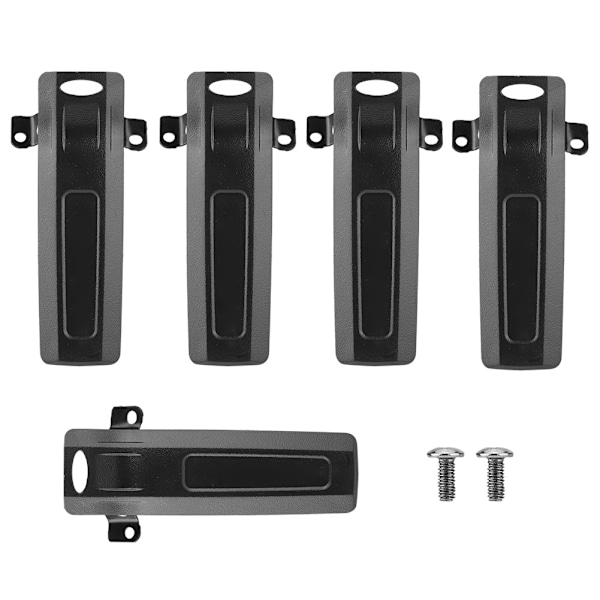 5 st Handhållen Walkie Talkie Intercom Midjebältesklämma för Baofeng UV-82