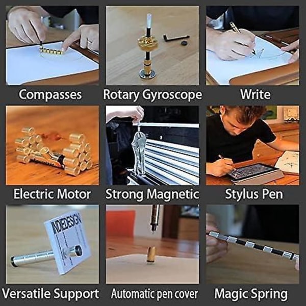 Rainbow Magnetic Fidget Pen - Creative Stress Relief Present för män och kvinnor