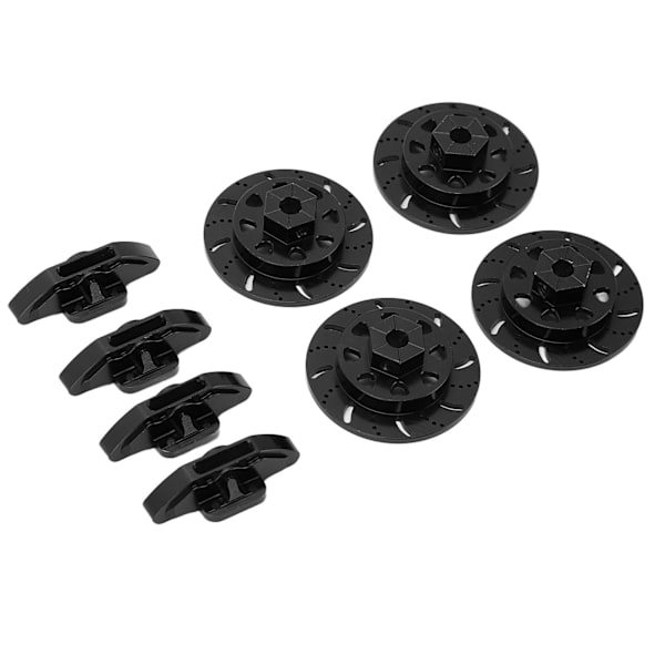 RC-bremseskive aluminiumlegering høy styrke 1/10 Fjernstyrt Bilmetall Oppgraderingsdeler for Axial RBX10Black