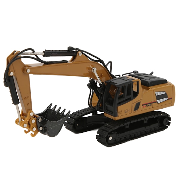 Rakennuskone Heavy Duty pyöräkaivinkone Kestävä 1:60 mittakaava Työmaa kaivinkone lapsille koristeluun